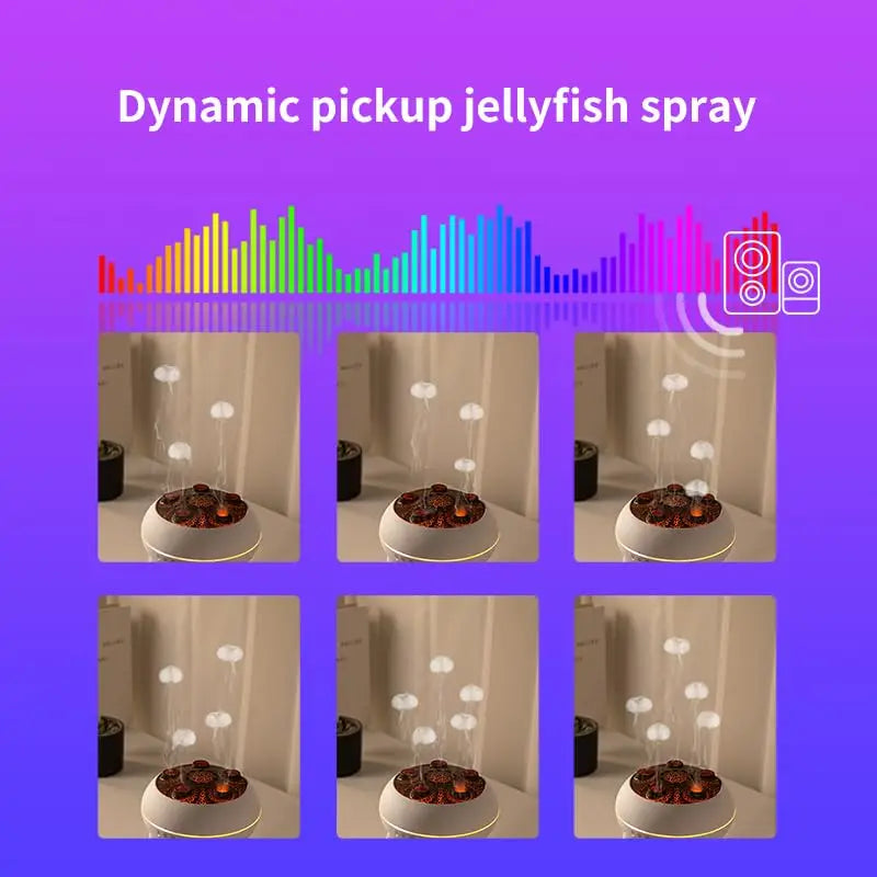 Jellyfish Luftfuktaren med aromaterapi