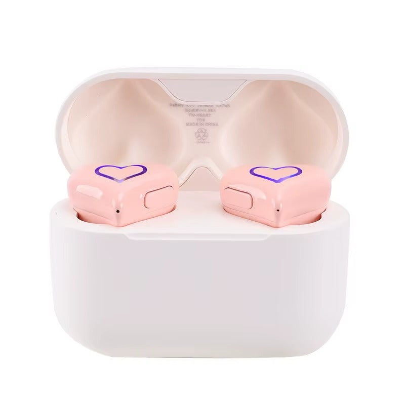 Love Led-hjärtformade earbuds.