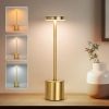 Enkel LED-uppladdningsbar touch-bordslampa i metall